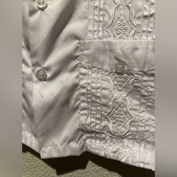 Guayabera Boys Shirt White Shirt Size 4 - Picture 4 of 10